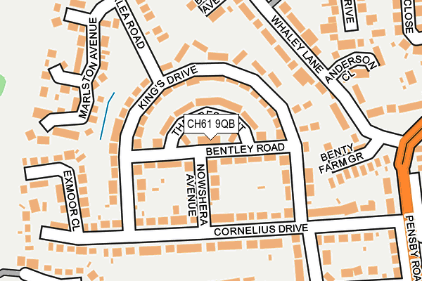 CH61 9QB map - OS OpenMap – Local (Ordnance Survey)