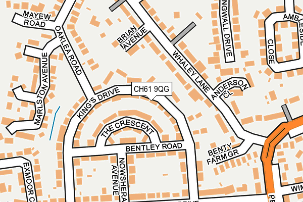 CH61 9QG map - OS OpenMap – Local (Ordnance Survey)