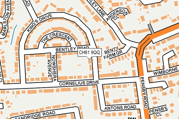 CH61 9QQ map - OS OpenMap – Local (Ordnance Survey)