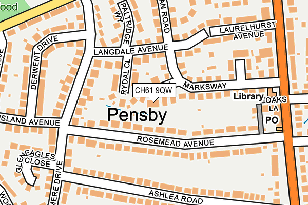 CH61 9QW map - OS OpenMap – Local (Ordnance Survey)