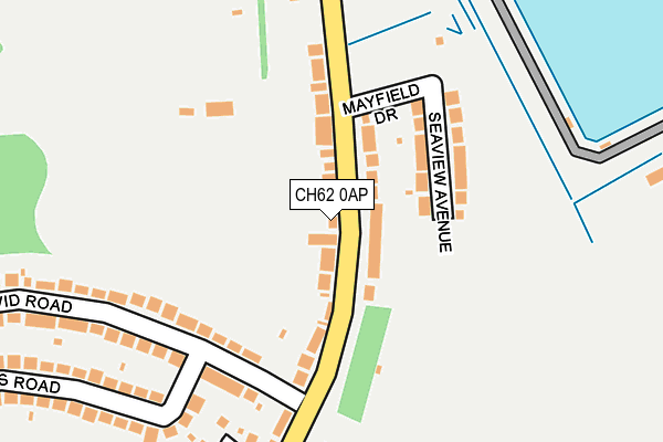 CH62 0AP map - OS OpenMap – Local (Ordnance Survey)