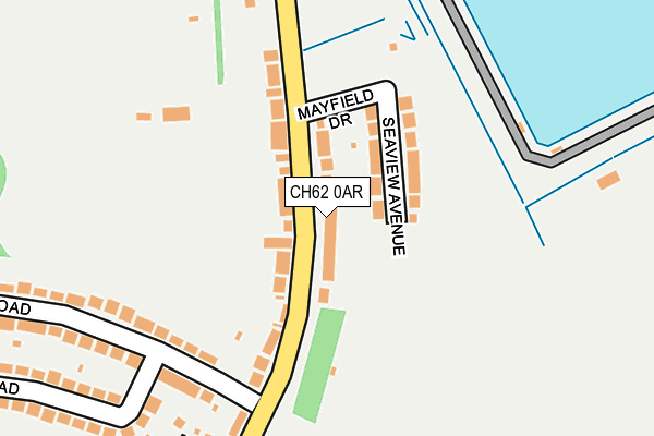 CH62 0AR map - OS OpenMap – Local (Ordnance Survey)