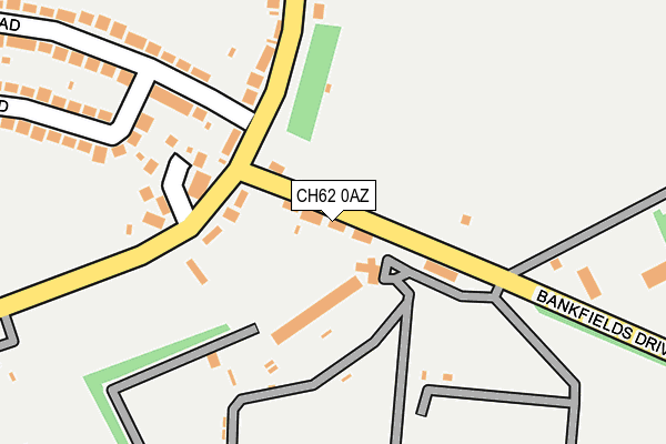 CH62 0AZ map - OS OpenMap – Local (Ordnance Survey)