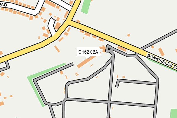 CH62 0BA map - OS OpenMap – Local (Ordnance Survey)