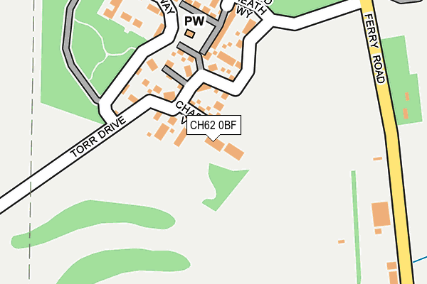 CH62 0BF map - OS OpenMap – Local (Ordnance Survey)