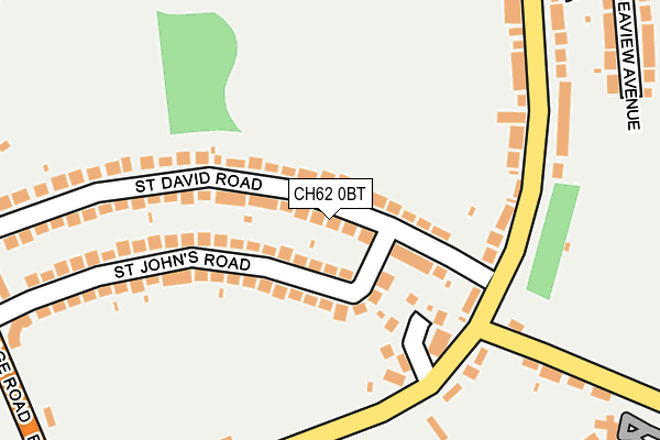 CH62 0BT map - OS OpenMap – Local (Ordnance Survey)