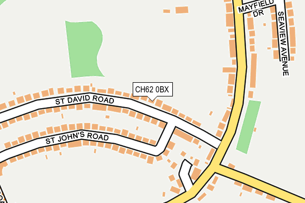 CH62 0BX map - OS OpenMap – Local (Ordnance Survey)
