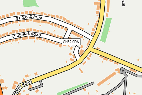 CH62 0DA map - OS OpenMap – Local (Ordnance Survey)