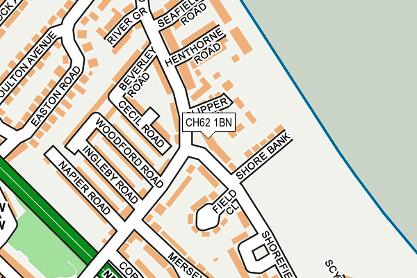 CH62 1BN map - OS OpenMap – Local (Ordnance Survey)