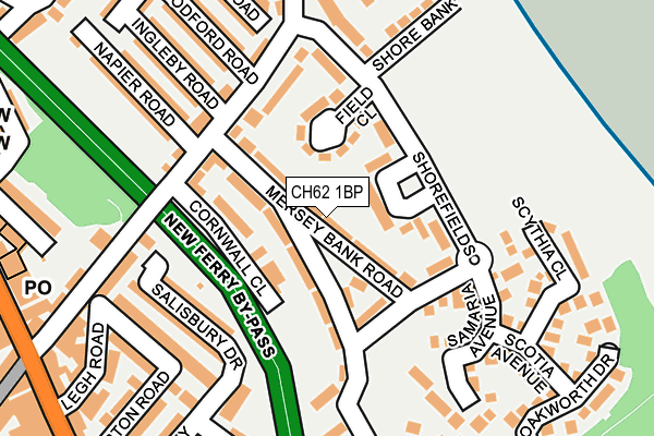 CH62 1BP map - OS OpenMap – Local (Ordnance Survey)