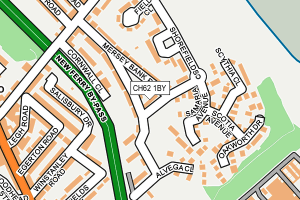 CH62 1BY map - OS OpenMap – Local (Ordnance Survey)