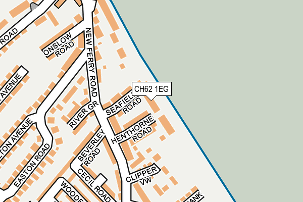 CH62 1EG map - OS OpenMap – Local (Ordnance Survey)