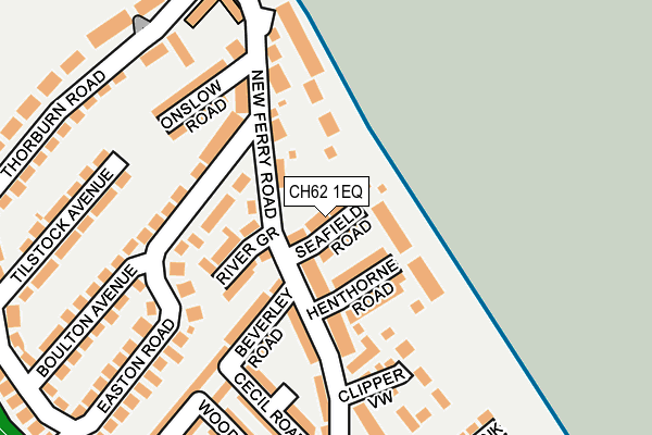 CH62 1EQ map - OS OpenMap – Local (Ordnance Survey)