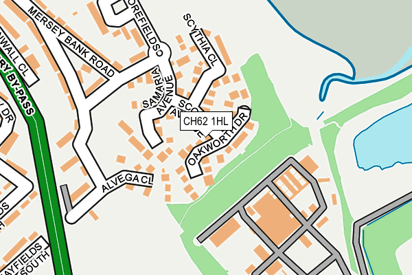 CH62 1HL map - OS OpenMap – Local (Ordnance Survey)