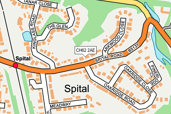 CH62 2AE map - OS OpenMap – Local (Ordnance Survey)