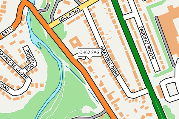 CH62 2AG map - OS OpenMap – Local (Ordnance Survey)