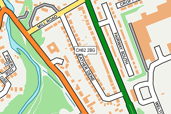 CH62 2BG map - OS OpenMap – Local (Ordnance Survey)
