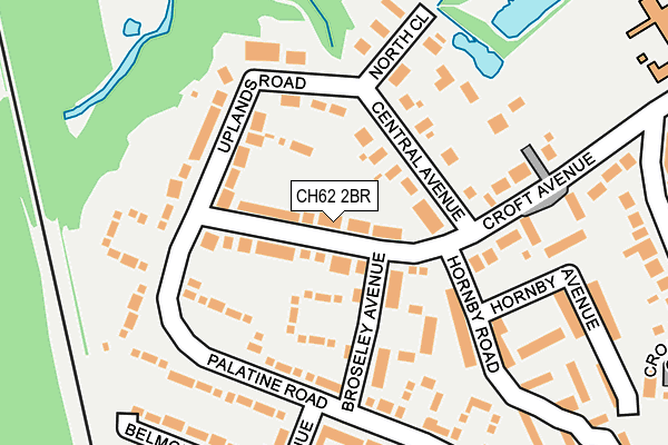 CH62 2BR map - OS OpenMap – Local (Ordnance Survey)