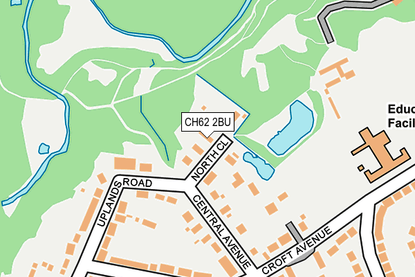 CH62 2BU map - OS OpenMap – Local (Ordnance Survey)