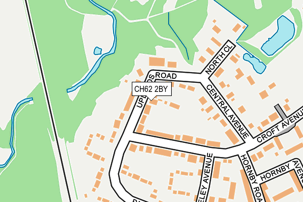 CH62 2BY map - OS OpenMap – Local (Ordnance Survey)