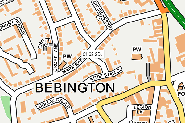 CH62 2DJ map - OS OpenMap – Local (Ordnance Survey)