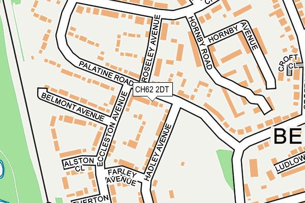 CH62 2DT map - OS OpenMap – Local (Ordnance Survey)
