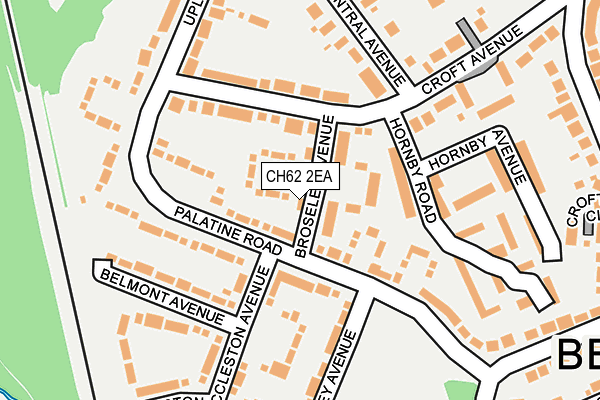 CH62 2EA map - OS OpenMap – Local (Ordnance Survey)