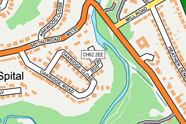 CH62 2EE map - OS OpenMap – Local (Ordnance Survey)