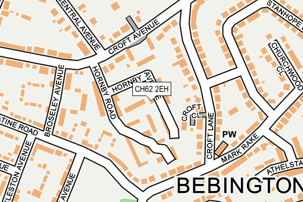 CH62 2EH map - OS OpenMap – Local (Ordnance Survey)
