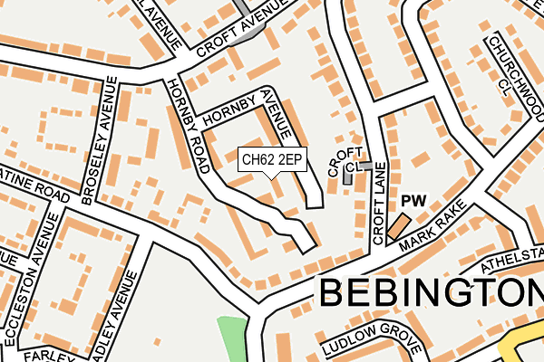CH62 2EP map - OS OpenMap – Local (Ordnance Survey)