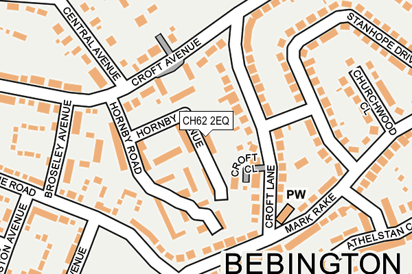 CH62 2EQ map - OS OpenMap – Local (Ordnance Survey)