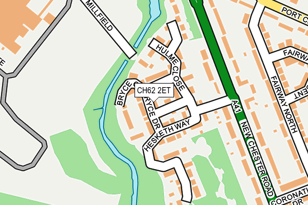 CH62 2ET map - OS OpenMap – Local (Ordnance Survey)