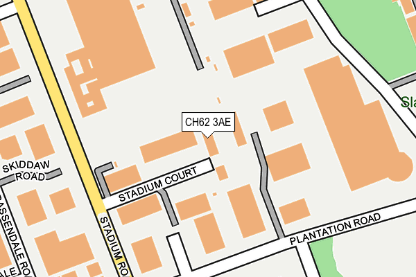 CH62 3AE map - OS OpenMap – Local (Ordnance Survey)