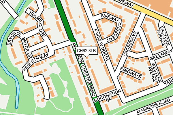 CH62 3LB map - OS OpenMap – Local (Ordnance Survey)