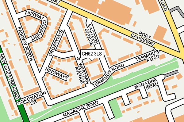 CH62 3LS map - OS OpenMap – Local (Ordnance Survey)