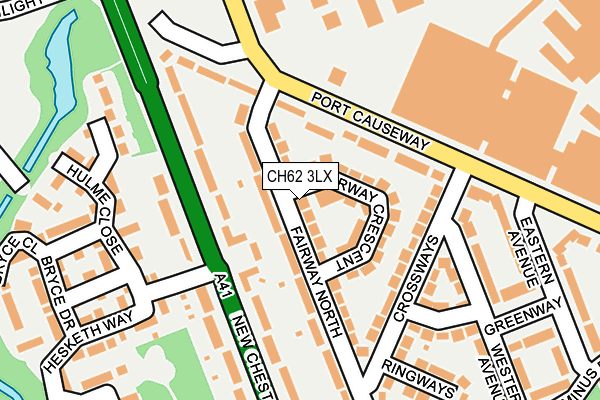 CH62 3LX map - OS OpenMap – Local (Ordnance Survey)