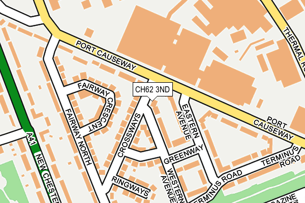 CH62 3ND map - OS OpenMap – Local (Ordnance Survey)