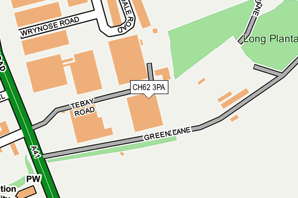 CH62 3PA map - OS OpenMap – Local (Ordnance Survey)