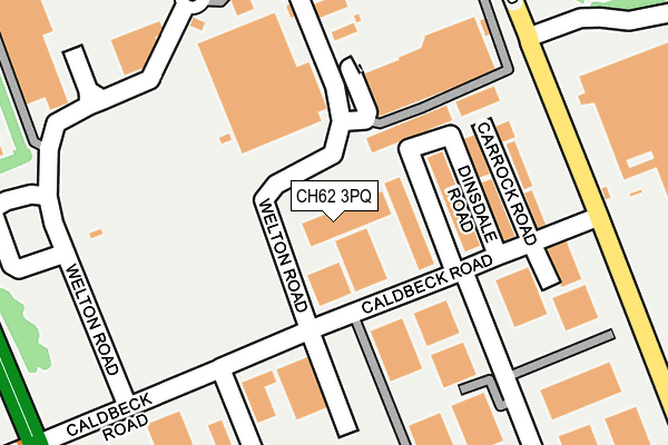 CH62 3PQ map - OS OpenMap – Local (Ordnance Survey)