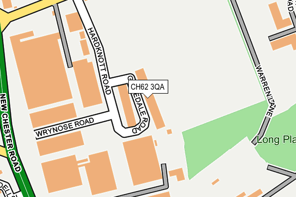 CH62 3QA map - OS OpenMap – Local (Ordnance Survey)