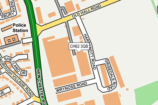 CH62 3QB map - OS OpenMap – Local (Ordnance Survey)