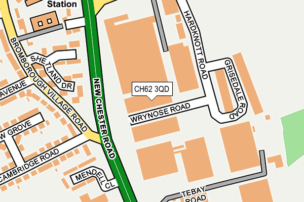 CH62 3QD map - OS OpenMap – Local (Ordnance Survey)