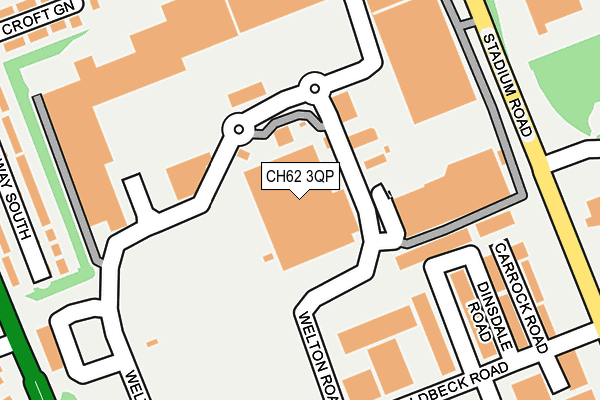 CH62 3QP map - OS OpenMap – Local (Ordnance Survey)