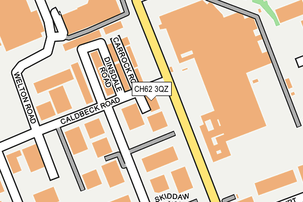 CH62 3QZ map - OS OpenMap – Local (Ordnance Survey)
