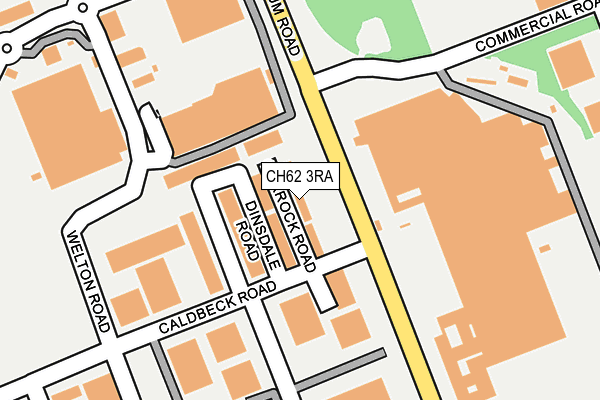 CH62 3RA map - OS OpenMap – Local (Ordnance Survey)