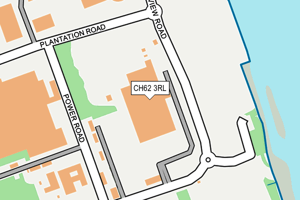 CH62 3RL map - OS OpenMap – Local (Ordnance Survey)