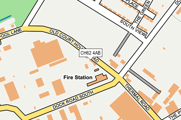 CH62 4AB map - OS OpenMap – Local (Ordnance Survey)