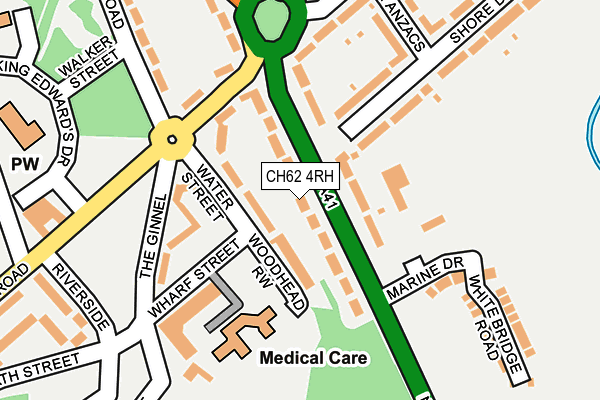 CH62 4RH map - OS OpenMap – Local (Ordnance Survey)