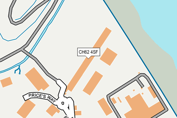 CH62 4SF map - OS OpenMap – Local (Ordnance Survey)