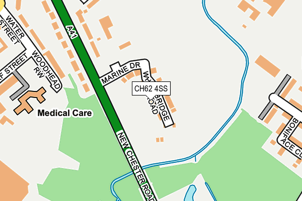 CH62 4SS map - OS OpenMap – Local (Ordnance Survey)